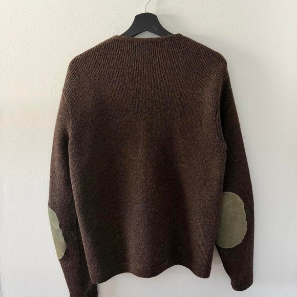 Vintage 60s SKM Penguin Wool Cardigan Sweater Brown XL Seattle Knitting Mills - Picture 4 of 6